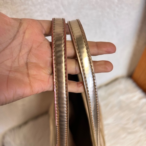 Kate Spade Metallic Gold Tote with Polka Dots - Picture 9 of 9